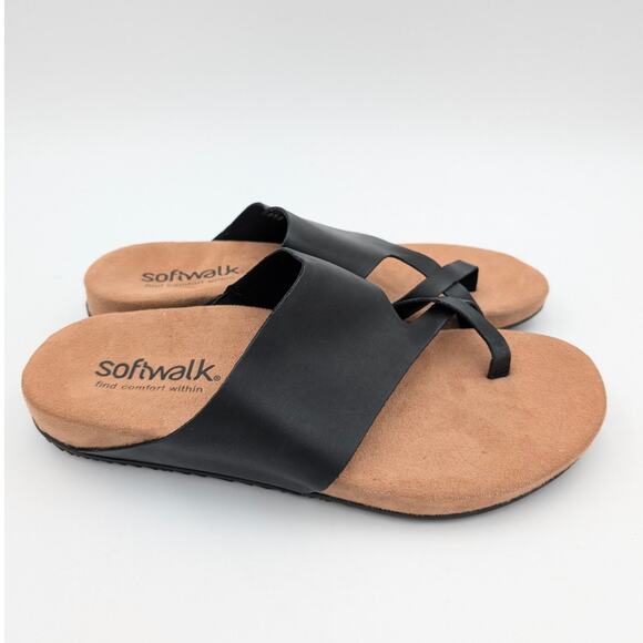 Softwalk Blaine Sandals Leather Ring Toe Slip-On Women's Size US9.5M EU40 - Picture 3 of 14